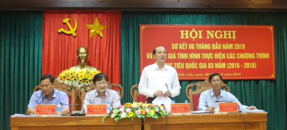 Sơ kết 6 tháng đầu năm 2018 và đánh giá tình hình thực hiện các Chương trình mục tiêu Quốc gia 3 năm (2016 - 2018)