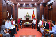 Chủ tịch UBND tỉnh Đỗ Hữu Huy tiếp và làm việc với Tập đoàn FLC về các đề xuất đầu tư