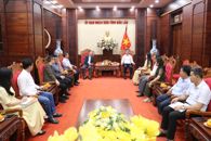 Chủ tịch UBND tỉnh Đắk Lắk Đỗ Hữu Huy tiếp và làm việc với Đoàn công tác của VTV8