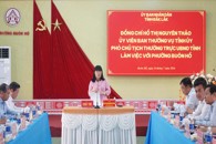 Phó Chủ tịch Thường trực UBND tỉnh Đắk Lắk Hồ Thị Nguyên Thảo làm việc với phường Buôn Hồ