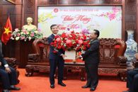 Đoàn Công tác của tỉnh Attapeu - nước Cộng hòa dân chủ nhân Lào thăm, chúc Tết UBND tỉnh Đắk Lắk