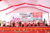 Groundbreaking ceremony for the Construction of the Combined-level Boarding Primary and Lower Secondary School in Ea Bung commune