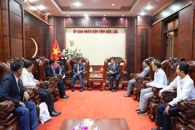 UBND tỉnh Đắk Lắk chào xã giao đoàn công tác Tổng Lãnh sự quán Ấn Độ tại TP. Hồ Chí Minh